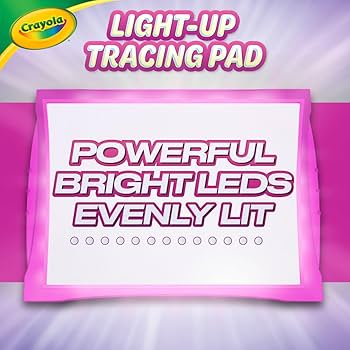 Amazon.com: Crayola Light Up Tracing Pad - Pink, Writing
